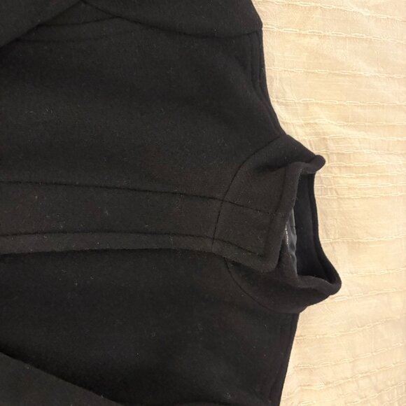 Talbots Black Wool Coat P12 - Picture 2 of 6